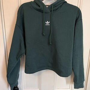 Adidas Women's Dark Green Hoodie